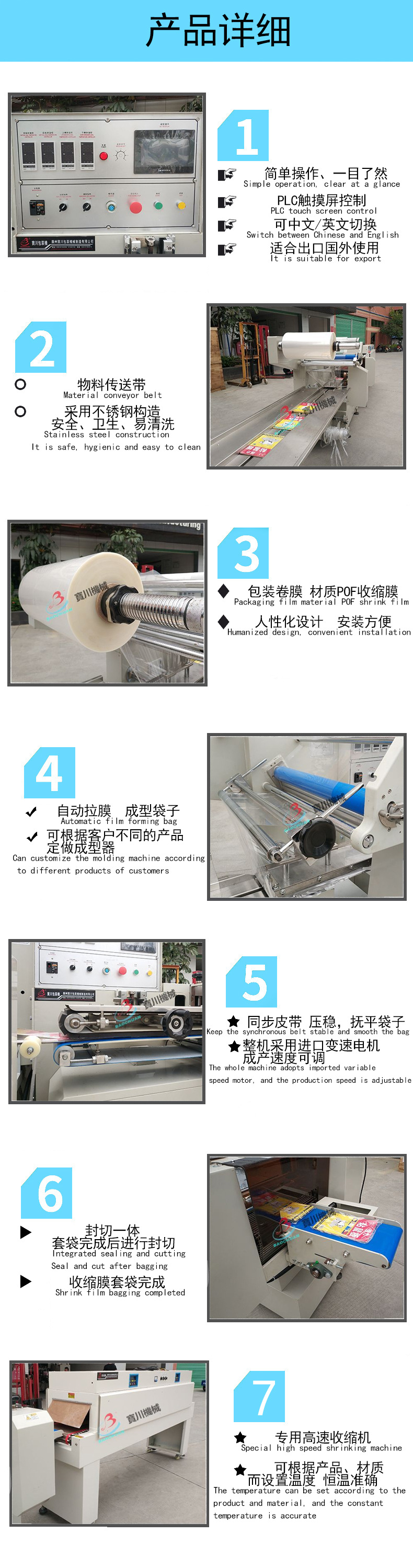 高速封切收縮機詳細(xì)
